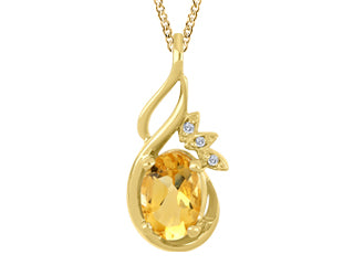 Chaine et pendentif citrine G3001PCTY