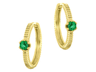 Boucle huggies émeraudes G3051E/E