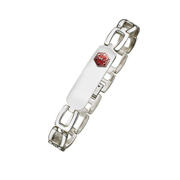 Bracelet medical en acier