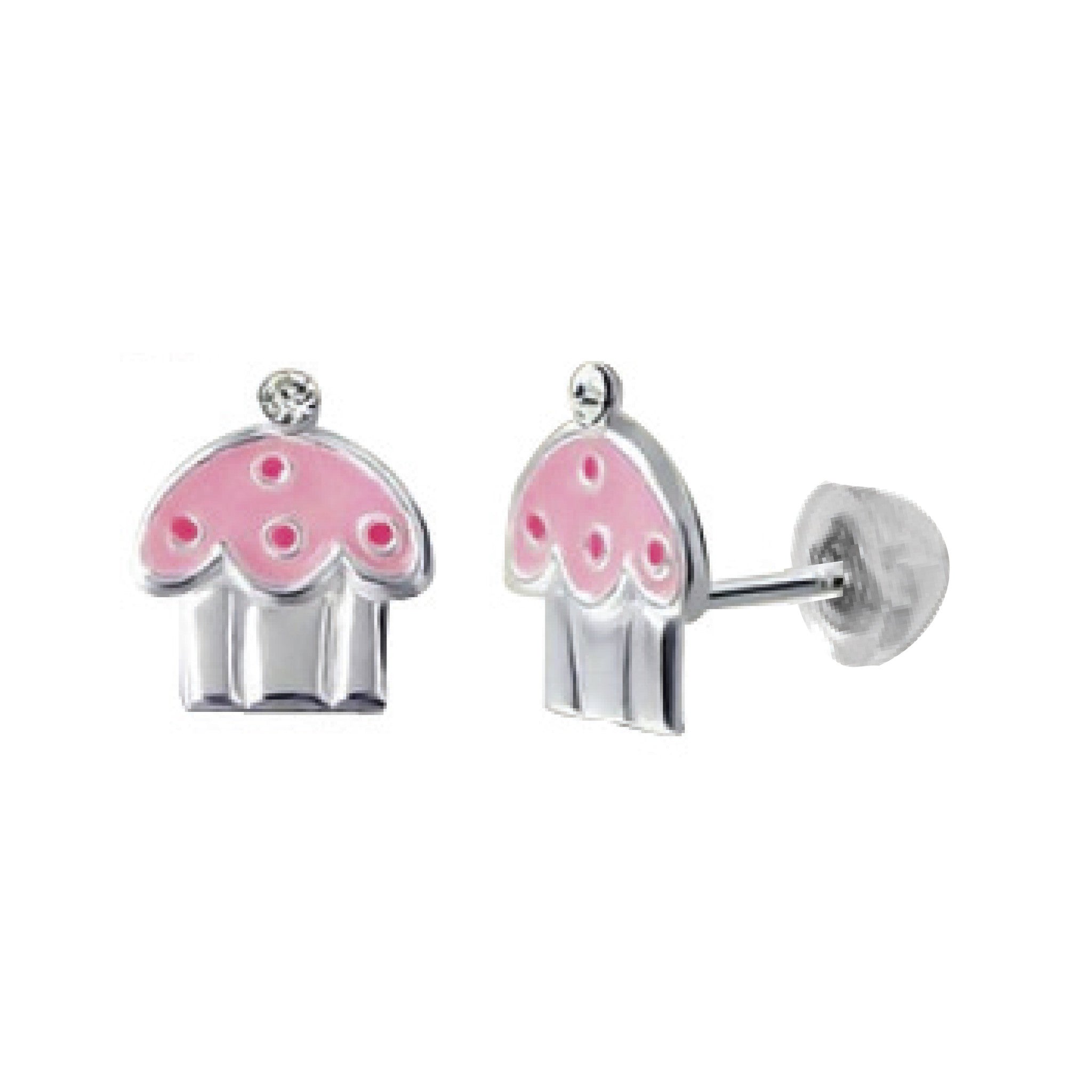 Boucle d'oreille FLORA en émail CUP CAKE