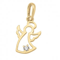 Ange en or jaune et cubic AP2082
