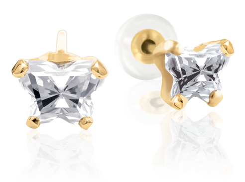 Boucle d'oreille Bfly en or 10K