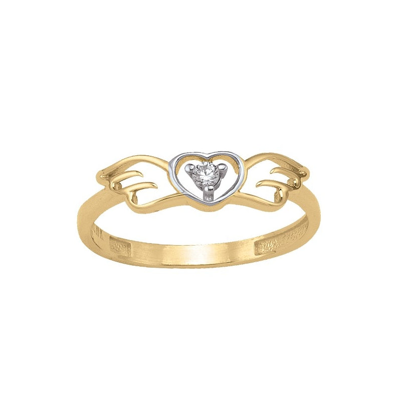 Bague avec ailles coeur AR1072