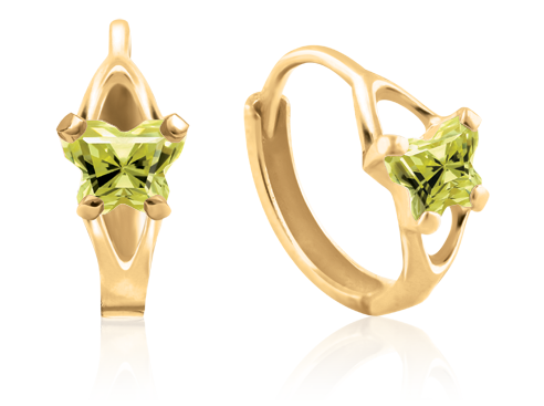 Boucles créoles Bfly en or 10K