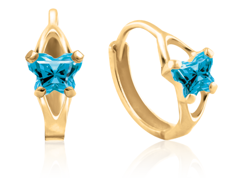 Boucles créoles Bfly en or 10K