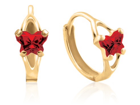 Boucles créoles Bfly en or 10K