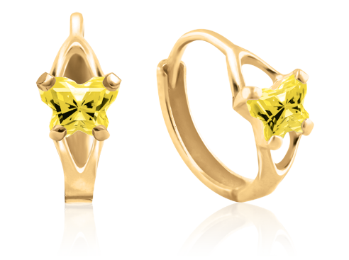 Boucles créoles Bfly en or 10K