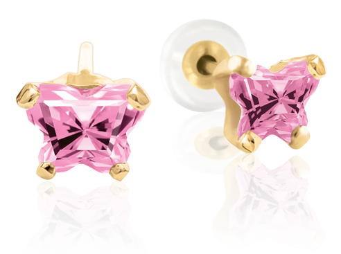 Boucle d'oreille Bfly en or 10K