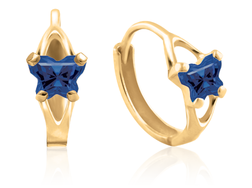 Boucles créoles Bfly en or 10K