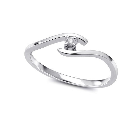 Bague à diamant 2 points,10174