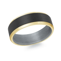 Jonc Mardini en Tantalum et or 10kt