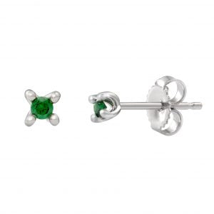 Boucle à diamants vert 881502