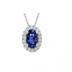 Pendentif saphir et diamants 884250