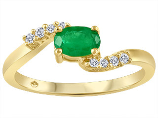 Bague Émeraude et diamants