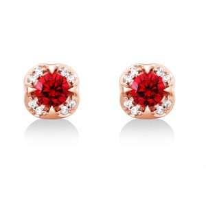 Boucle à rhodolite 882224