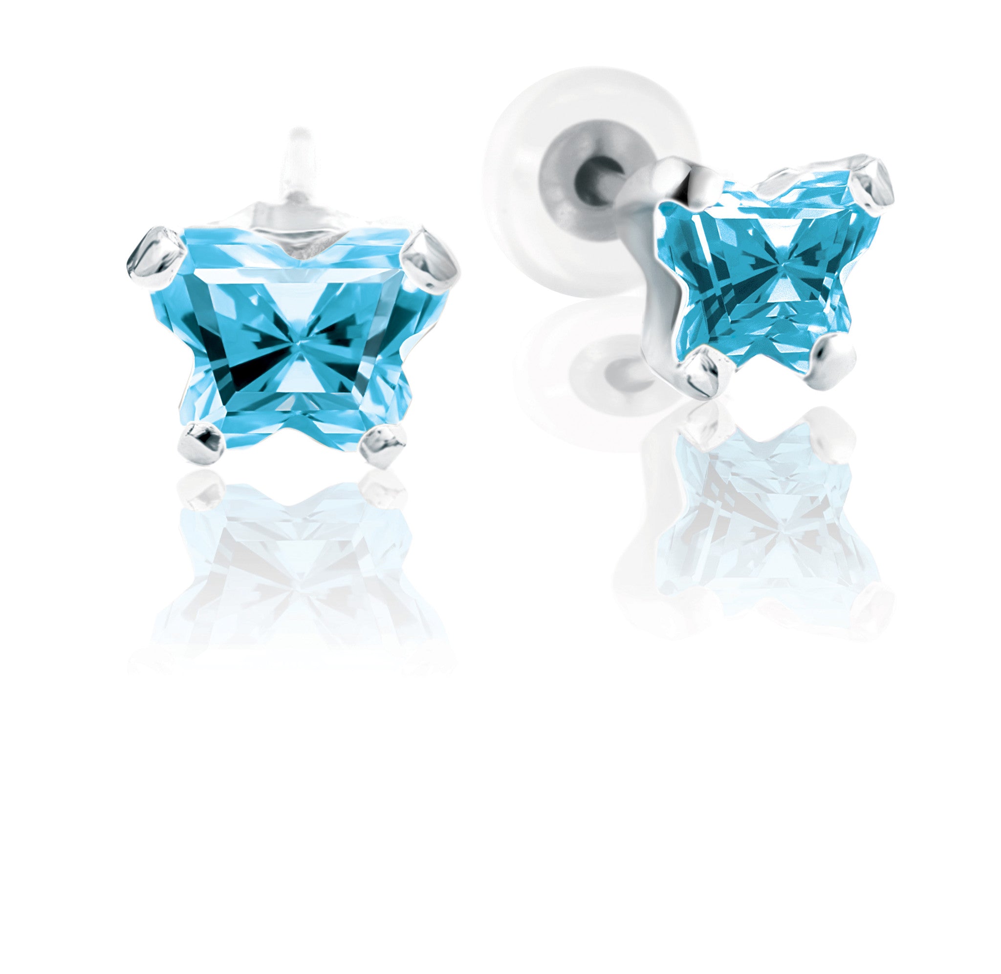 Boucle d'oreille BFLY en argent