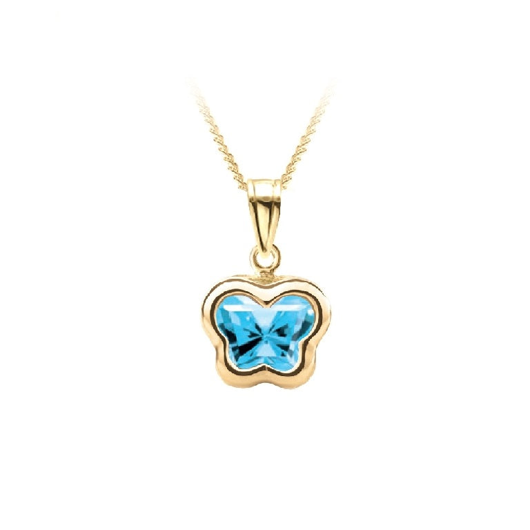 Pendentif Bfly avec pierres naturelles