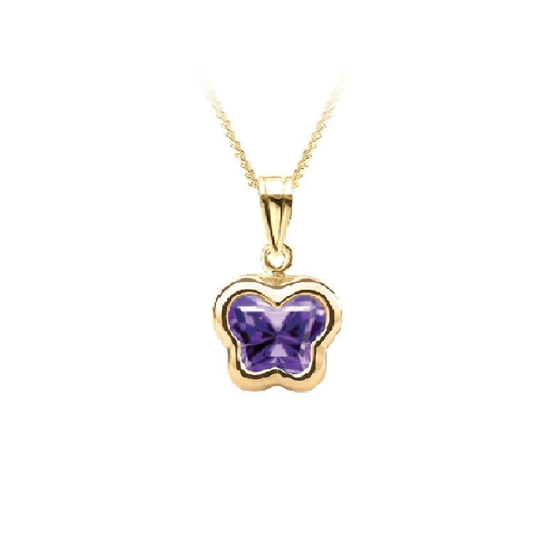 Pendentif Bfly avec pierres naturelles