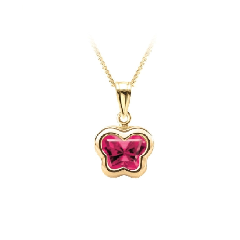 Pendentif Bfly avec pierres naturelles