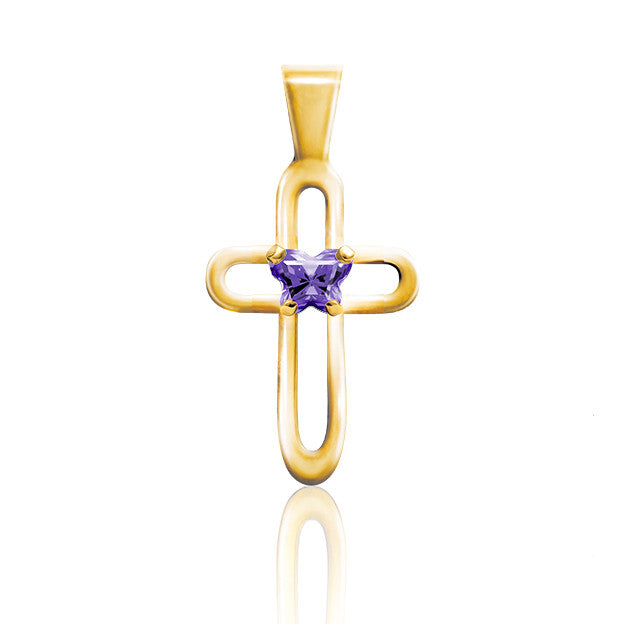 Croix en or Bfly