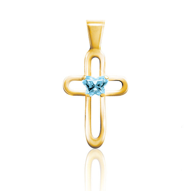 Croix en or Bfly