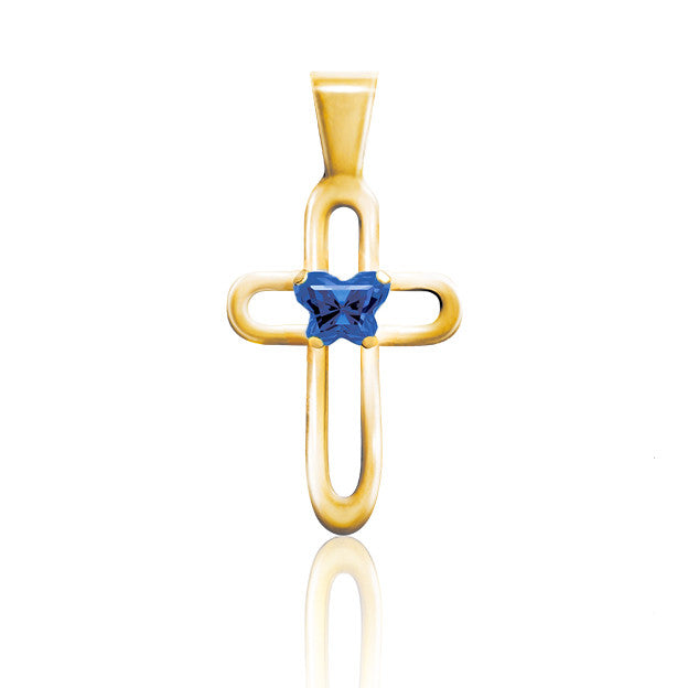 Croix en or Bfly