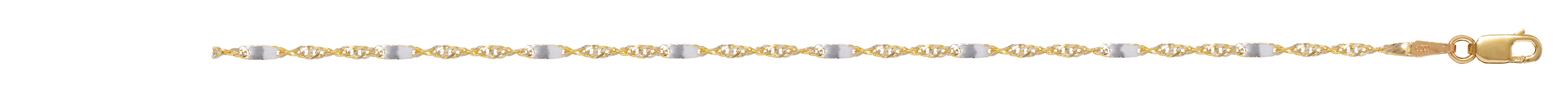 Bracelet ou chaine de cheville 2 tons F21-F22