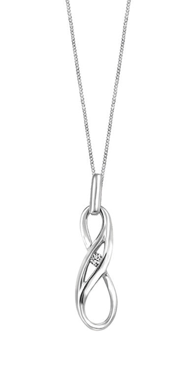 Pendentif à diamant'' Infinité''