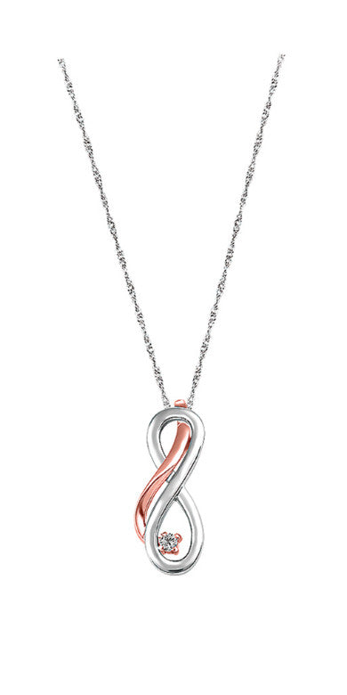 Pendentif à diamant ''Infinité''