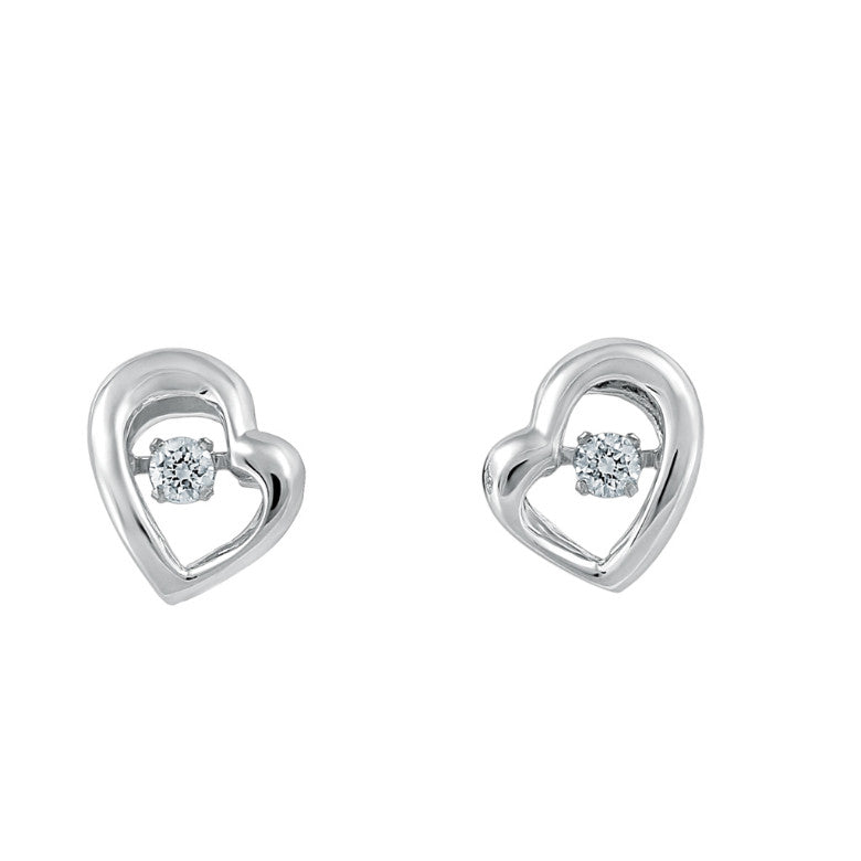 Boucles Cœur à diamants'' Love in Motion''