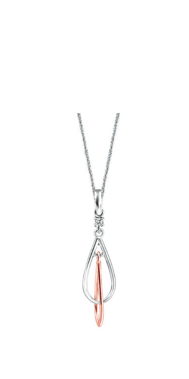 Pendentif à diamant ''Infinité''