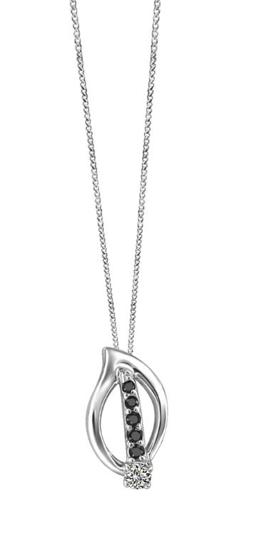 Pendentif à diamants noirs