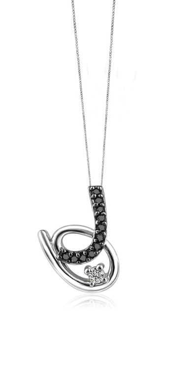 Pendentif à diamants noirs