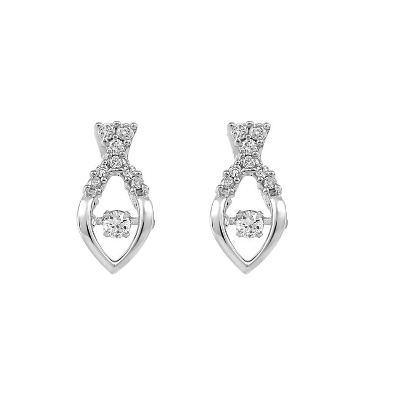 Boucles à diamants '' Love in Motion''