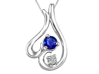chaine et pendentif saphir FIG2043S03