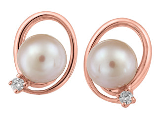 Boucle perle rose
