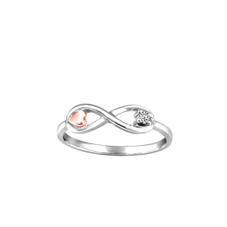 Bague infinité à diamant