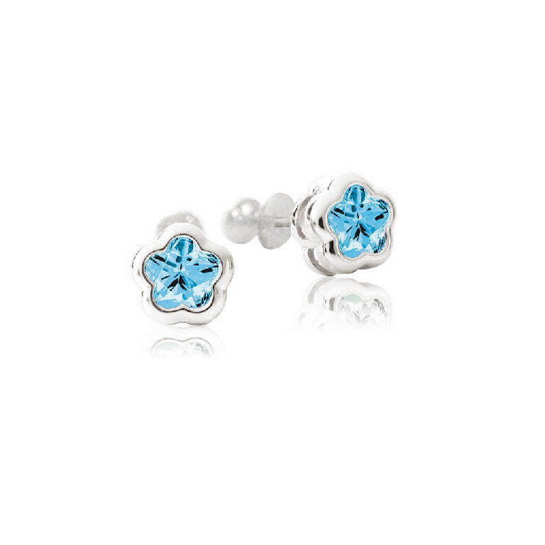 Boucle Bfly Fleur en pierres naturelles
