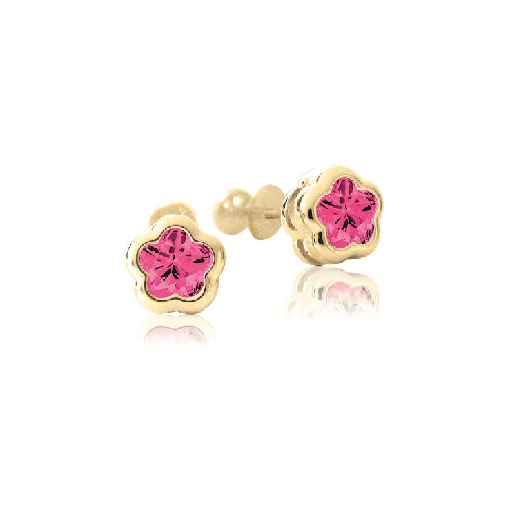 Boucle Bfly Fleur en pierres naturelles