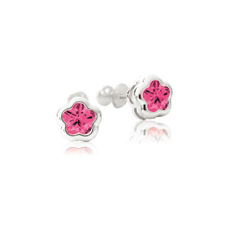 Boucle Bfly Fleur en pierres naturelles