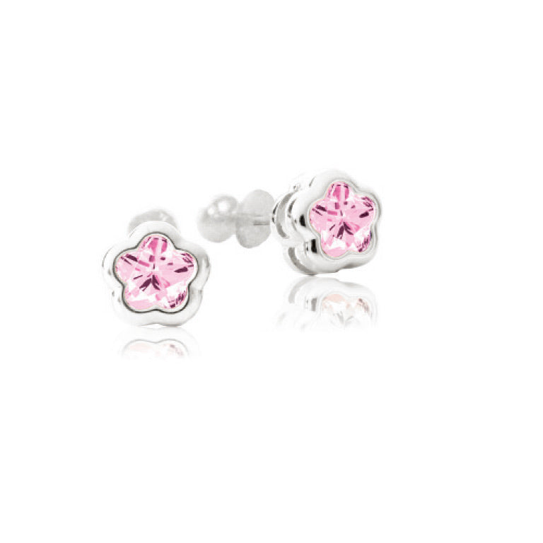 Boucle Bfly Fleur en pierres naturelles