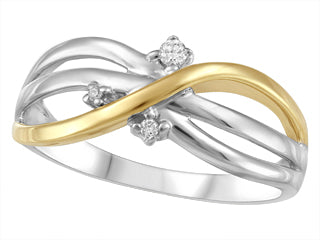 Bague argent et or