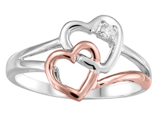 Bague 2 coeurs