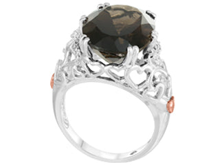 Bague topaze fumé