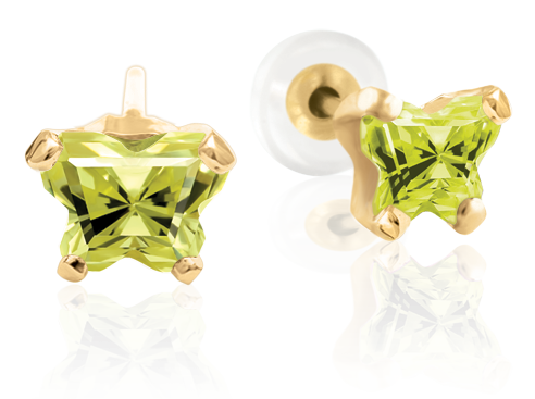 Boucle d'oreille Bfly en or 10K