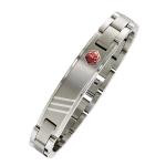 Bracelet medical en acier