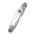 Bracelet medical en acier